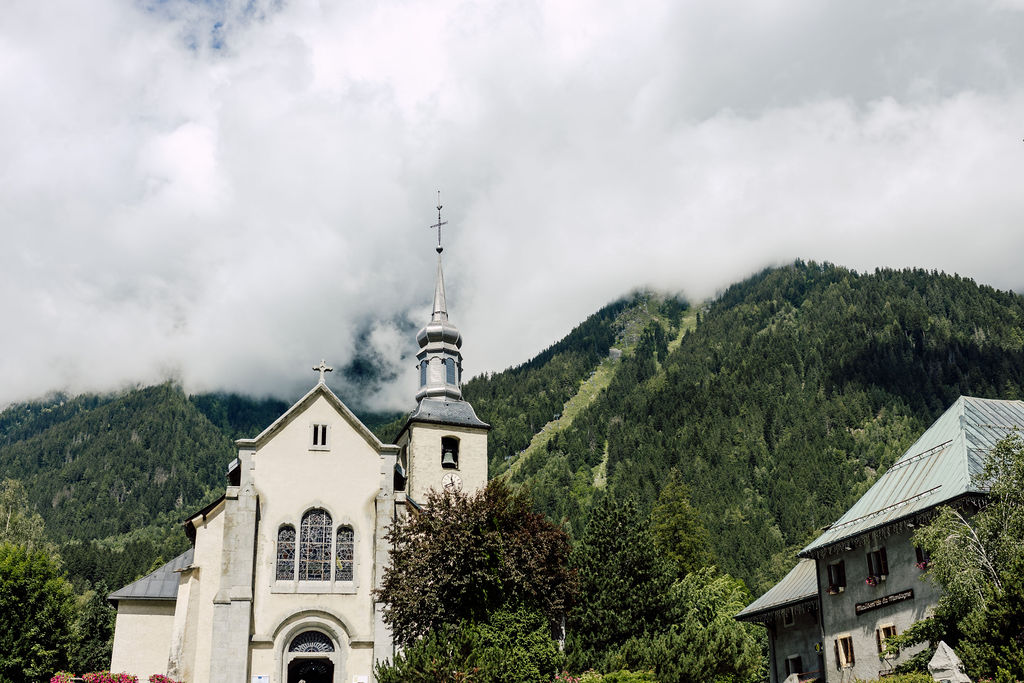 Chamonix French church in the Centre