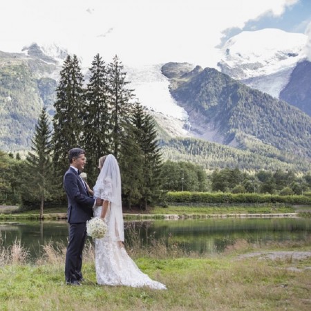 chamonix wedding weekend glacier remarried vows